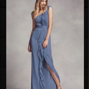 WHITE BY VERA WANG Bridesmaid Dress with Ruffles